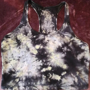 CK performance tie dye crop top